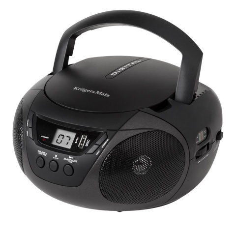 Kruger&Matz KM6101 Boombox z CD USB AUX przenośny radioodtwarzacz