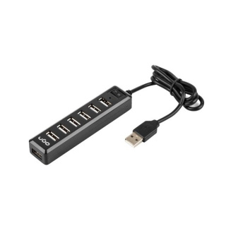 UGO HUB USB 2.0, 7 portowy z wyłącznikiem, aktywny