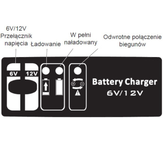 Vipow prostownik ładowarka automatyczna 6A 6V lub 12V do akumulatorów kwasowo - ołowiowych od 12 do 150 Ah