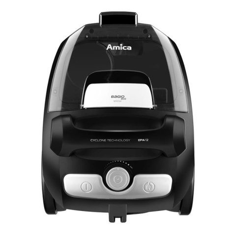 Amica BAGIO ECO VM3046 odkurzacz bezworkowy 900W, filtr EPA12, czarny