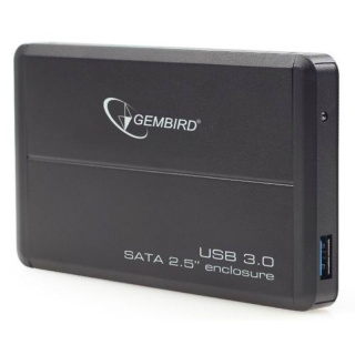 Gembird obudowa zewnętrzna do dysku SATA 2,5" na USB 3.0 czarna z pokrowcem