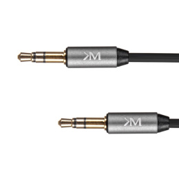 Kruger&Matz przewód, kabel JACK-JACK 3,5mm stereo (wtyk-wtyk) 1,5M, sprężynka