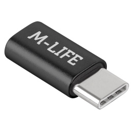M-LIFE adapter, przejściówka USB typ C - microUSB