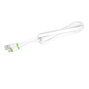 Przewód USB 2.0 Quick & Fast Charge 2,1A, kabel wtyk USB typ A - wtyk micro USB płaski 2M biały MY-450