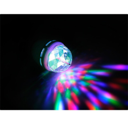 Żarówka Disco Obrotowa LED E27 3W RGB VK-MB004 85V-230V