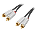 Blow Premium Series wysokiej jakości przewód, kabel 2 RCA - 2 RCA, 5M
