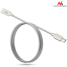 Maclean Quick & Fast Charge przewód USB 2.0, kabel wtyk USB typ A - wtyk micro USB w metalowym oplocie 1M