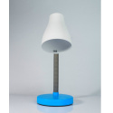 Volteno lampa biurkowa lampka nocna z regulacją kąta nachylenia na gwint E27 niebieska