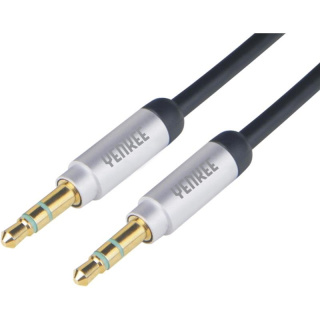 YENKEE przewód, kabel JACK-JACK 3,5mm stereo (wtyk-wtyk) 1M, pozłacany