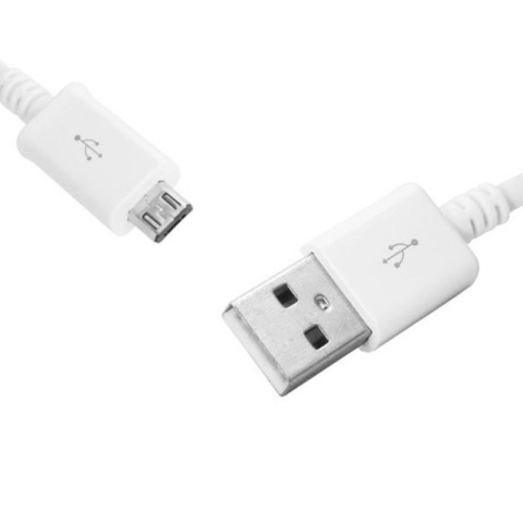 LTC przewód USB 2.0, kabel USB typ A - microUSB długi 3m, biały