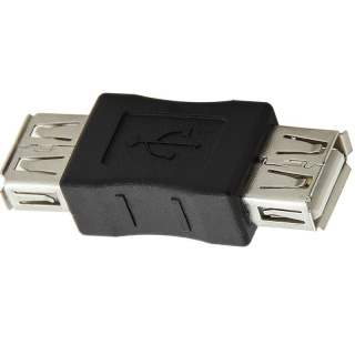 Łącznik adapter przejściówka przejście do kabli przewodów USB typ A 2,0 gniazdo-gniazdo USB