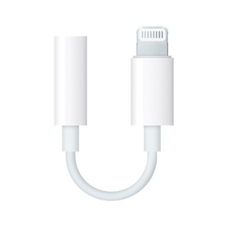 Apple adapter, przejście Lightning - gniazdo jack 3,5mm