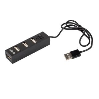 UGO HUB USB 2.0, 4 portowy z wyłącznikiem, aktywny