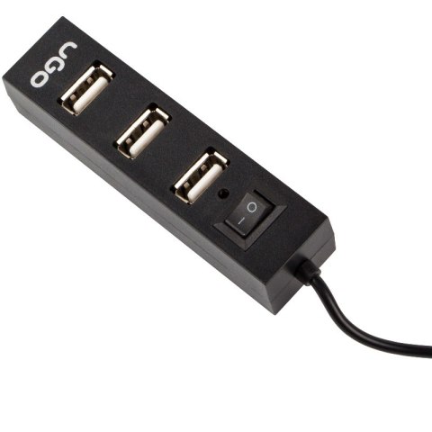 UGO HUB USB 2.0, 4 portowy z wyłącznikiem, aktywny