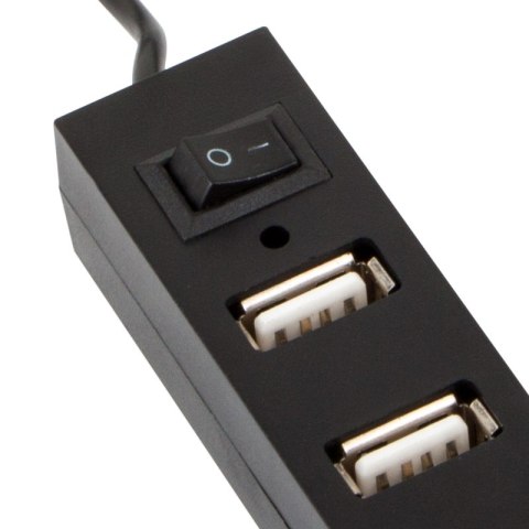 UGO HUB USB 2.0, 4 portowy z wyłącznikiem, aktywny