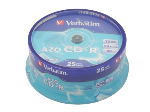 CDR VERBATIM 700MB AZO (CAKE 25)