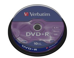 DVD+R VERBATIM 4.7GB X16 MATT SILVER (CAKE 10)