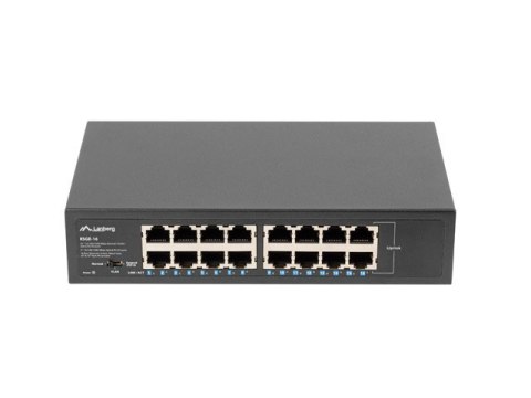 SWITCH LANBERG RSGE-16 16X 1GB NIEZARZĄDZALNY GIGABIT ETHERNET RACK 10"/19"