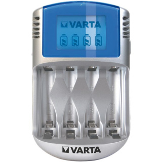 Varta uniwersalna ładowarka 230V, 12V, 5V, LCD do akumulatorów AA, AAA NIMH