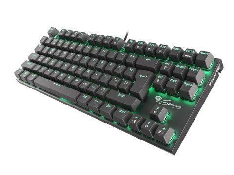 KLAWIATURA DLA GRACZY GENESIS THOR 300 TKL US MECHANICZNA ZIELONE PODŚWIETLENIE BLUE SWITCH GAMINGOW