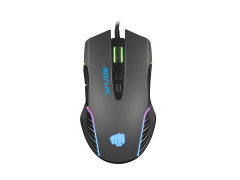 MYSZ DLA GRACZY FURY HUSTLER 6400DPI PODŚWIETLENIE RGB OPROGRAMOWANIE GAMINGOWA