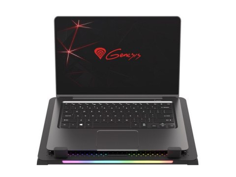 PODSTAWKA CHŁODZĄCA POD LAPTOPA GENESIS OXID 450 RGB 15.6" Z WENTYLATOREM, PODŚWIETLENIE, 2 USB