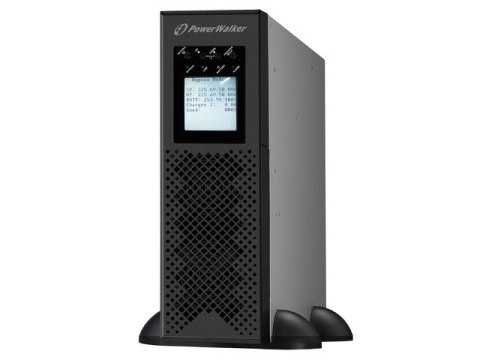 UPS RACK 19" POWERWALKER ON-LINE 3/3 FAZY 10 KVA CPH TERMINAL IN/OUT, USB/RS-232, EPO, LCD, BRAK AKU