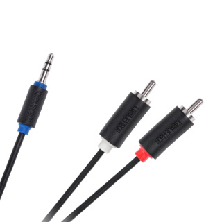 Cabletech Standard Series przewód, kabel JACK 3,5mm - 2 RCA stereo (wtyk-wtyk) 3M