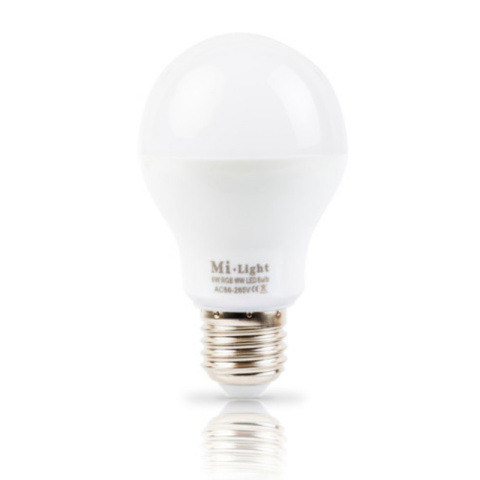 Mi-Light żarówka lampa LED RGB+CCT 6W E27 2700K - 6500K 550LM kulka