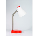 Volteno lampa biurkowa nocna z regulacją kąta nachylenia E27 czerwona