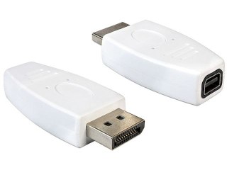 ADAPTER DISPLAYPORT(M) 1.2->DISPLAYPORT MINI(F) BIAŁY DELOCK