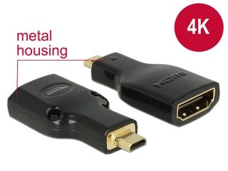 ADAPTER HDMI(F)->HDMI MICRO(M) 4K 60HZ CZARNY DELOCK