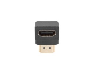 ADAPTER HDMI(M)->HDMI(F) KĄTOWY DÓŁ CZARNY LANBERG