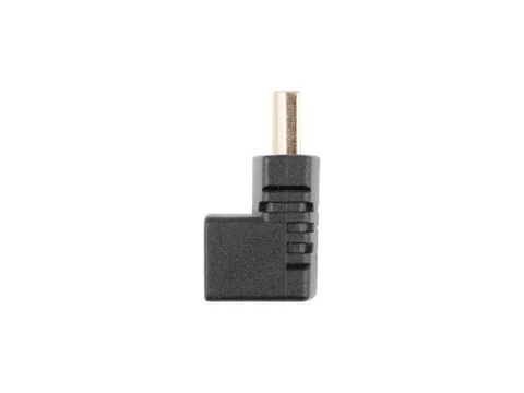 ADAPTER HDMI(M)->HDMI(F) KĄTOWY DÓŁ CZARNY LANBERG