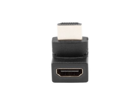 ADAPTER HDMI(M)->HDMI(F) KĄTOWY GÓRA CZARNY LANBERG