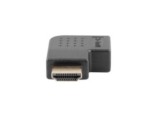 ADAPTER HDMI(M)->HDMI(F) KĄTOWY LEWO CZARNY LANBERG