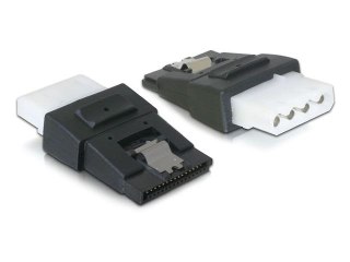 ADAPTER SATA POWER 15PIN(F)+CLIP->MOLEX 4PIN(F) DELOCK