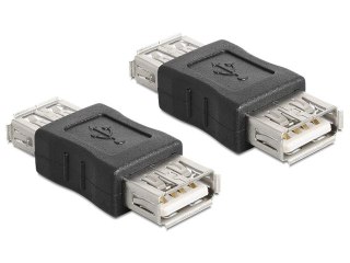 ADAPTER USB-A(F) 2.0->USB-A(F) BECZKA CZARNY DELOCK