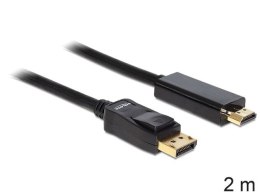 KABEL DISPLAYPORT(M) V1.1->HDMI(M) 2M CZARNY GOLD DELOCK