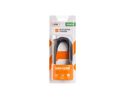 KABEL HDMI(M)->HDMI MINI(M) V1.4 1.8M 4K 3D CZARNY NATEC EXTREME MEDIA (BLISTER)