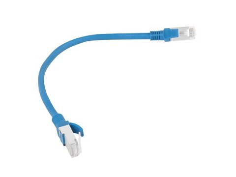 PATCHCORD KAT.5E UTP 0.25M NIEBIESKI FLUKE PASSED LANBERG