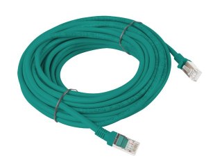 PATCHCORD KAT.5E UTP 10M ZIELONY FLUKE PASSED LANBERG