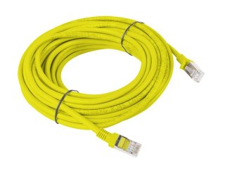 PATCHCORD KAT.5E UTP 10M ŻÓŁTY FLUKE PASSED LANBERG