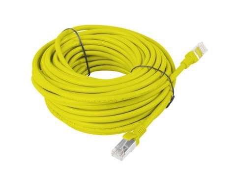 PATCHCORD KAT.5E UTP 15M ŻÓŁTY FLUKE PASSED LANBERG