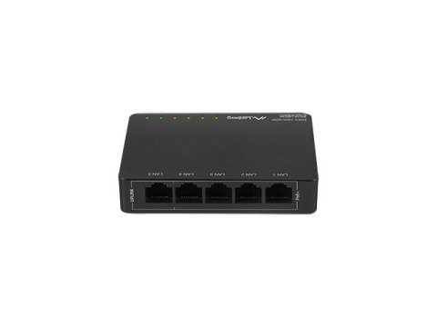 SWITCH LANBERG DSP3-1005-60W 5X 1GB POE+ (4 PORTY POE, 30W/PORT, MAX 60W) NIEZARZĄDZALNY DESKTOP