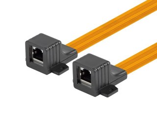 ADAPTER ZŁĄCZKA SIECIOWA PRZELOTKA OKIENNA RJ45 KAT.5E NA KABLU 17CM LANBERG