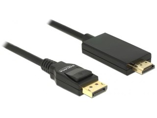 KABEL DISPLAYPORT(M) V1.2A->HDMI(M) 3M 4K CZARNY DELOCK