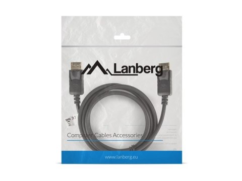 KABEL DISPLAYPORT M/M 19 PIN V1.2 1.8M 4K CZARNY LANBERG