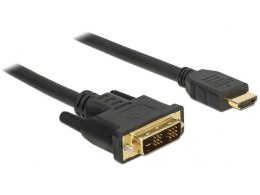 KABEL DVI-D(M)(18+1)->HDMI(M) V1.2 5M CZARNY SINGLE LINK DELOCK