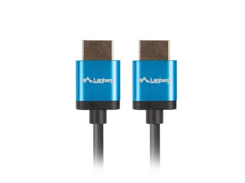 KABEL HDMI M/M V2.0 0.5M 4K CZARNY SLIM LANBERG